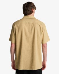 2 Vacay Linen - Short Sleeve Shirt for Men Beige EBYWT03030 Billabong