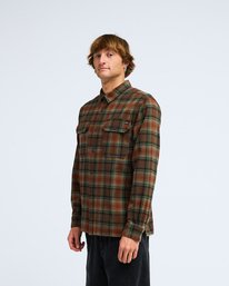3 Offshore Flannel Marron EBYWT03033 Billabong