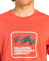 3 Swell - T-Shirt for Men Red EBYZT00103 Billabong