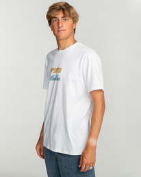 3 Team Wave - T-shirt pour Homme Blanc EBYZT00144 Billabong