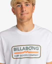 5 Trademark - T-shirt para Homem Branco EBYZT00166 Billabong