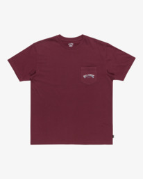 5 Stacked Arch - Pocket T-Shirt for Men Red EBYZT00175 Billabong