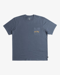 6 Stacked Arch - T-shirt para Homem Azul EBYZT00175 Billabong