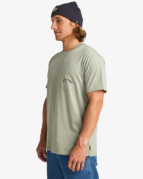 3 Stacked Arch - T-shirt pour Homme Vert EBYZT00175 Billabong