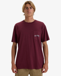 0 Stacked Arch - Camiseta para Hombre Rojo EBYZT00175 Billabong