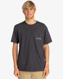 0 Stacked Arch - Pocket T-Shirt for Men Black EBYZT00175 Billabong