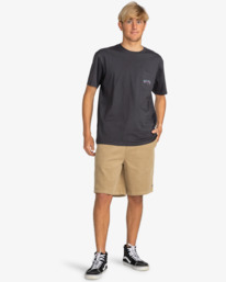 1 Stacked Arch - T-shirt para Homem Preto EBYZT00175 Billabong