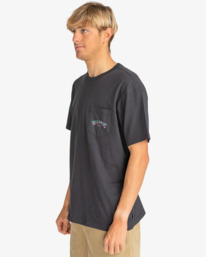 3 Stacked Arch - T-shirt pour Homme Noir EBYZT00175 Billabong