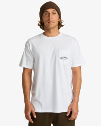 0 Stacked Arch - T-shirt pour Homme Blanc EBYZT00175 Billabong