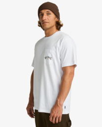 3 Stacked Arch - T-shirt pour Homme Blanc EBYZT00175 Billabong
