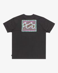 6 Crayon Wave - T-shirt met Korte mouw voor Heren Black EBYZT00292 Billabong