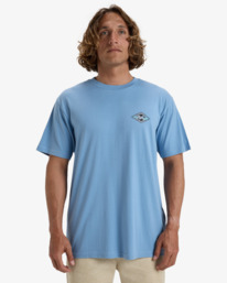 0 Crayon Wave - T-shirt de mangas curtas para Homem Azul EBYZT00292 Billabong