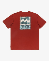 6 Stamp - Short Sleeve T-Shirt for Men Red EBYZT00293 Billabong