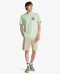 2 Stamp - T-shirt met Korte mouw voor Heren Green EBYZT00293 Billabong
