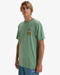 2 Stamp - T-shirt met Korte mouw voor Heren Green EBYZT00293 Billabong