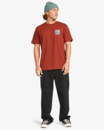 2 Stamp - Short Sleeve T-Shirt for Men Red EBYZT00293 Billabong