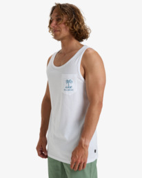 3 Troppo - Camiseta sin mangas para Hombre Blanco EBYZT00304 Billabong