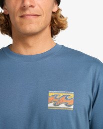 4 Crayon Wave - T-Shirt à manches courtes pour Homme Bleu EBYZT00357 Billabong