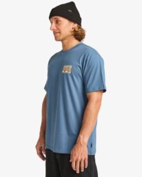 3 Crayon Wave - T-Shirt à manches courtes pour Homme Bleu EBYZT00357 Billabong