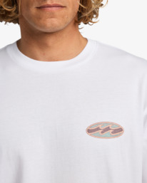 4 Crayon Wave - Short Sleeve T-Shirt for Men White EBYZT00357 Billabong