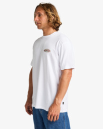 3 Crayon Wave - Short Sleeve T-Shirt for Men White EBYZT00357 Billabong