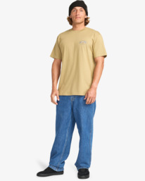 2 Orbit Arch - Short Sleeve T-Shirt for Men Beige EBYZT00359 Billabong