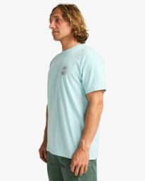 3 Rotor Fill - Short Sleeve T-Shirt for Men Blue EBYZT00360 Billabong