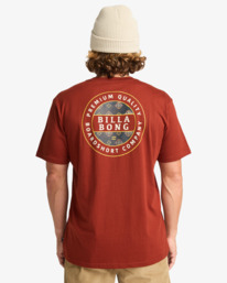 1 Rotor Fill - Short Sleeve T-Shirt for Men Red EBYZT00360 Billabong