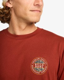 4 Rotor Fill - Short Sleeve T-Shirt for Men Red EBYZT00360 Billabong