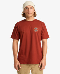 0 Rotor Fill - Short Sleeve T-Shirt for Men Red EBYZT00360 Billabong