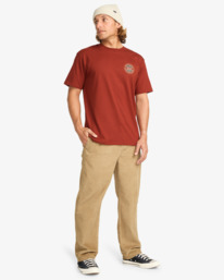 2 Rotor Fill - Short Sleeve T-Shirt for Men Red EBYZT00360 Billabong