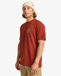 3 Rotor Fill - Short Sleeve T-Shirt for Men Red EBYZT00360 Billabong