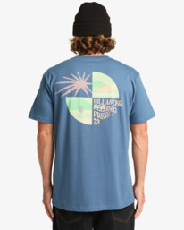 1 Twin Fin - Short Sleeve T-Shirt for Men Blue EBYZT00362 Billabong