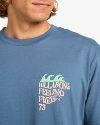 4 Twin Fin - Short Sleeve T-Shirt for Men Blue EBYZT00362 Billabong