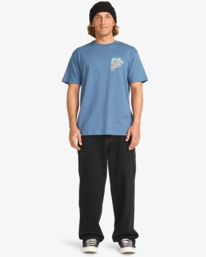 2 Twin Fin - Short Sleeve T-Shirt for Men Blue EBYZT00362 Billabong