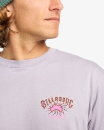 4 Origin - Short Sleeve T-Shirt for Men Purple EBYZT00365 Billabong