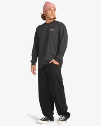 2 Crayon Wave - Long Sleeve T-Shirt for Men Black EBYZT00367 Billabong