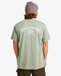 1 Arch Wave Washed - Short Sleeve T-Shirt for Men Green EBYZT00371 Billabong