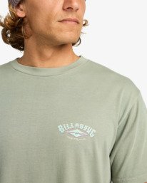 4 Arch Wave Washed - Short Sleeve T-Shirt for Men Green EBYZT00371 Billabong