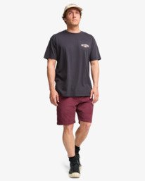 2 Arch Wave Washed - Short Sleeve T-Shirt for Men Black EBYZT00371 Billabong