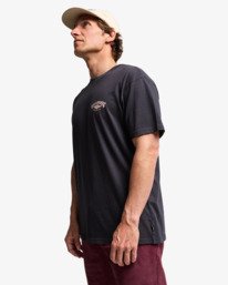 3 Arch Wave Washed - Short Sleeve T-Shirt for Men Black EBYZT00371 Billabong