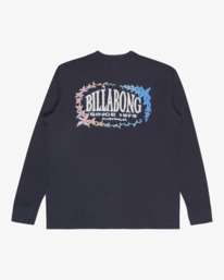 6 The Bay Wave Washed - Long Sleeve T-Shirt for Men Black EBYZT00374 Billabong