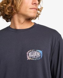 4 The Bay Wave Washed - Long Sleeve T-Shirt for Men Black EBYZT00374 Billabong