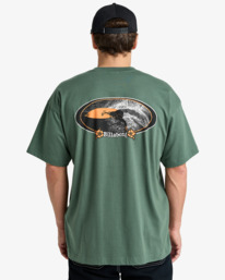 1 Mogul Slash Og - T-shirt de manga curta para homem Verde EBYZT00376 Billabong
