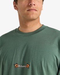 4 Mogul Slash Og - T-shirt de manga curta para homem Verde EBYZT00376 Billabong