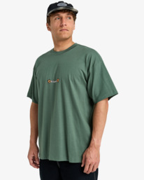 3 Mogul Slash Og - T-shirt de manga curta para homem Verde EBYZT00376 Billabong