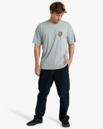 2 Mogul Paradise Og - T-shirt de manga curta para homem Cinza EBYZT00378 Billabong