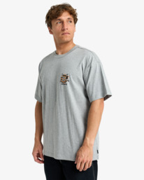 3 Mogul Paradise Og - T-shirt de manga curta para homem Cinza EBYZT00378 Billabong