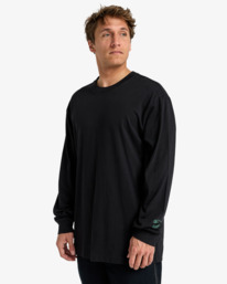 3 Mogul Slash Og - Long Sleeve T-Shirt for Men Black EBYZT00379 Billabong