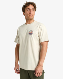 3 Rockies - Short Sleeve T-Shirt for Men Beige EBYZT00380 Billabong